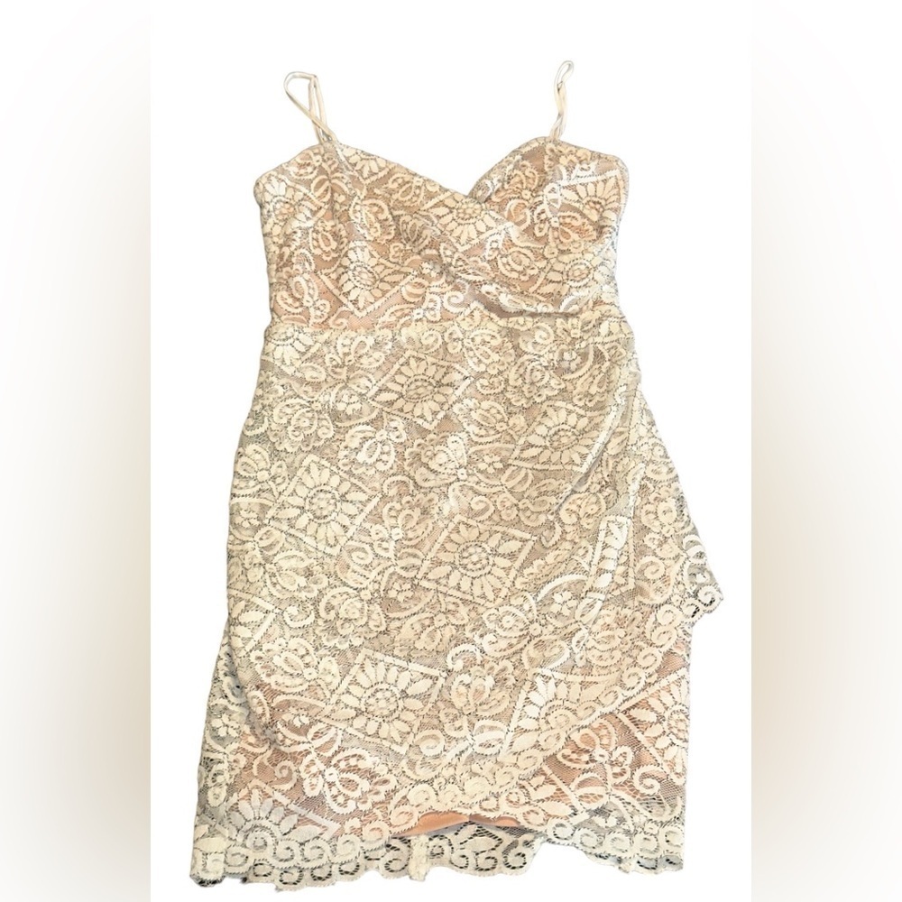 Lush Dress,strapless,SizeMed 24,90%cotton,10%nylon - Picture 3 of 6